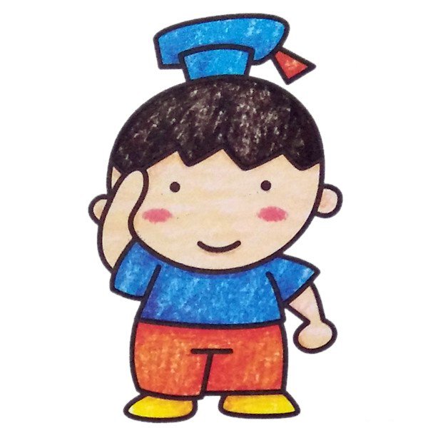 小博士简笔画图片-2