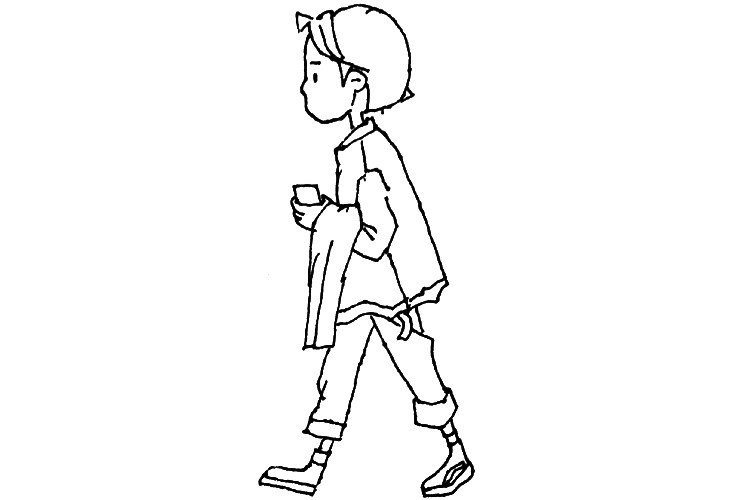 人物街拍简笔画-2