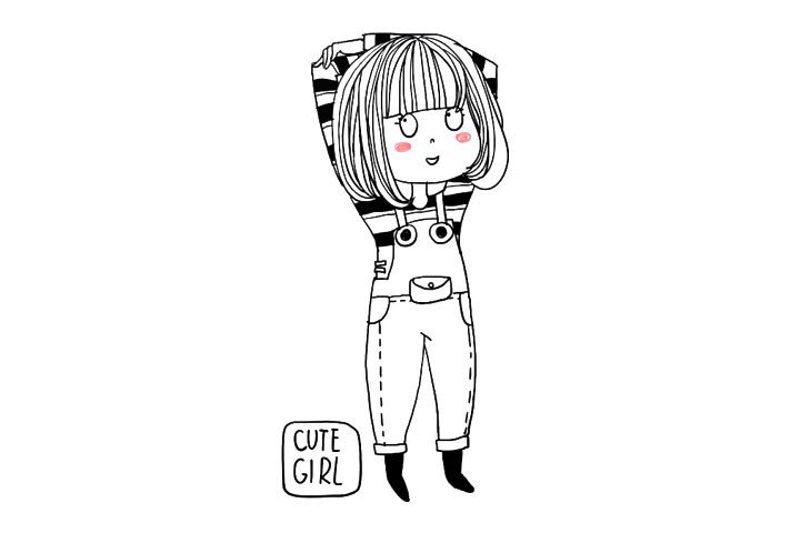 冬日时尚可爱小女孩-8