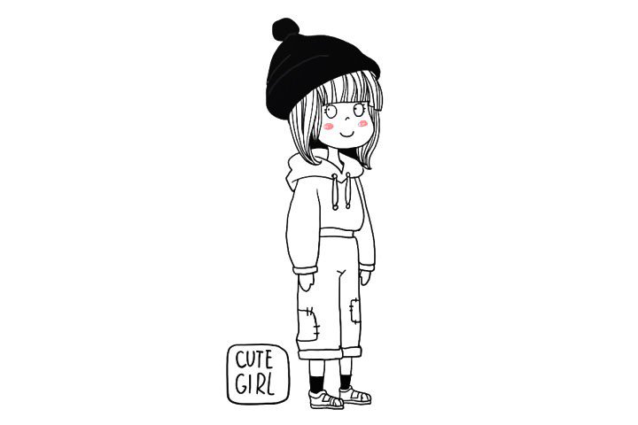 冬日时尚可爱小女孩-9