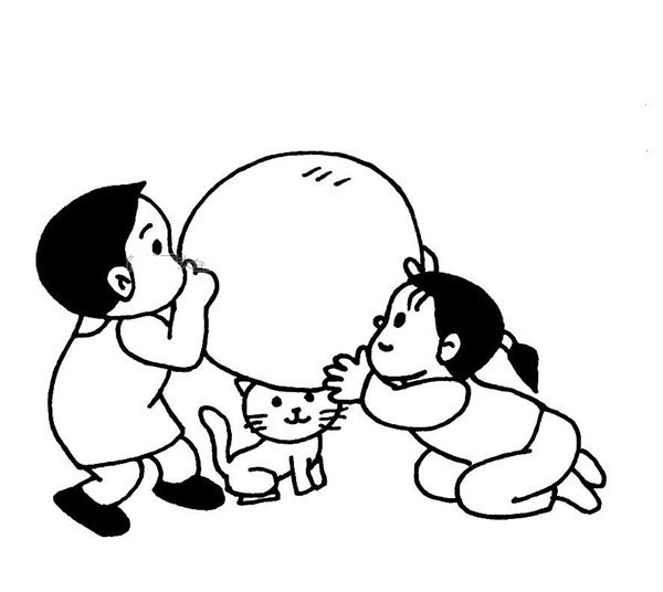 吹泡泡的小女孩-2