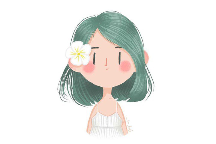 小清新头像插画-7