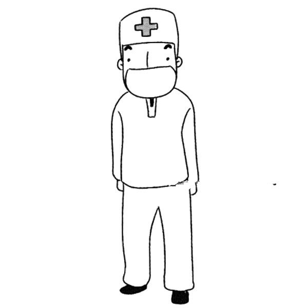 手术医生简笔画图片-1