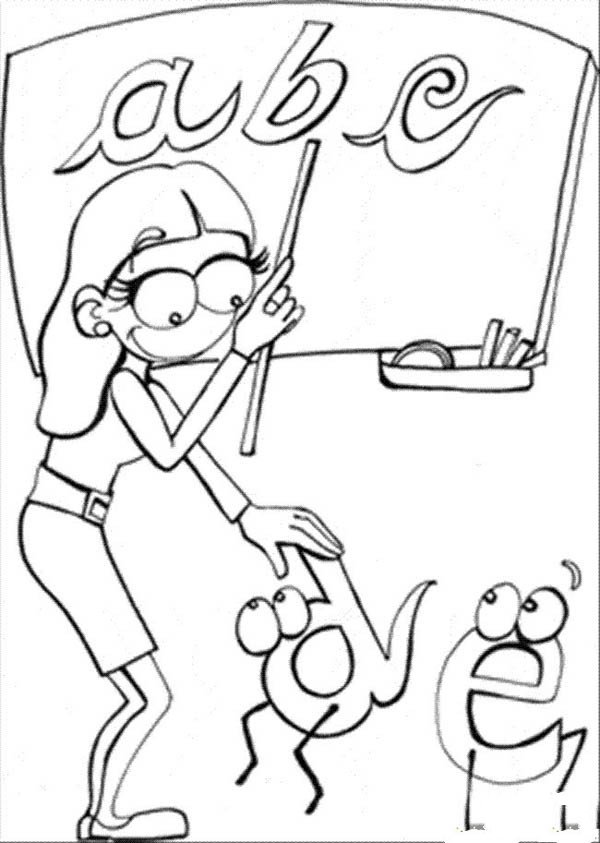 在上课的老师简笔画图片-3