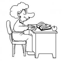 简笔画大全_幼儿园女老师简笔画图片-1