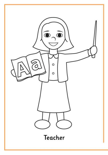 小学生老师简笔画图片-2