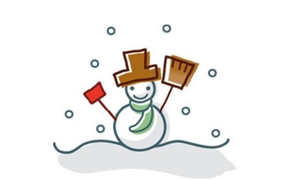 雪人的绘画分解步骤-7
