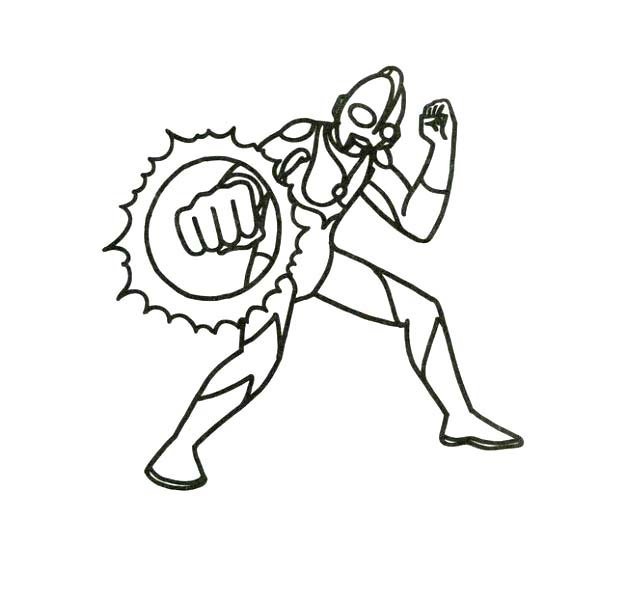 奥特曼简笔画图片-5