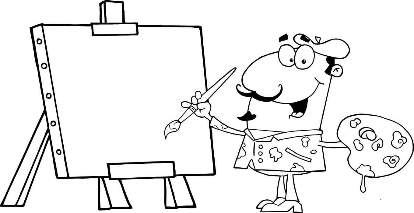 人物卡通画法_画家-1