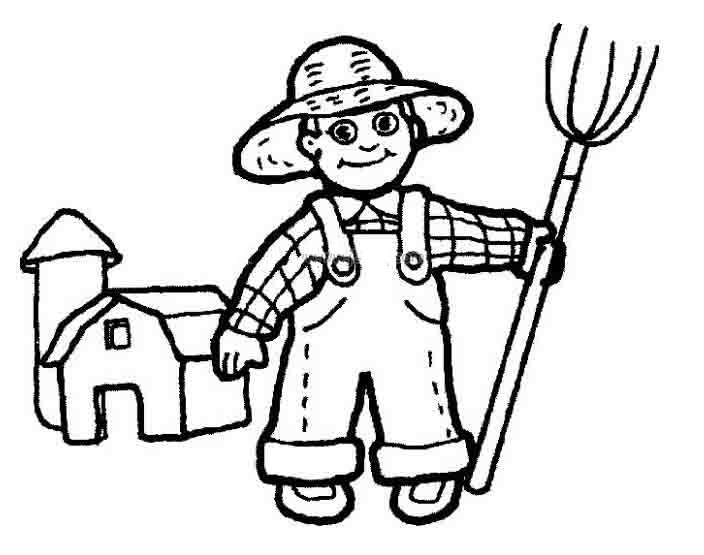 农民伯伯简笔画-2