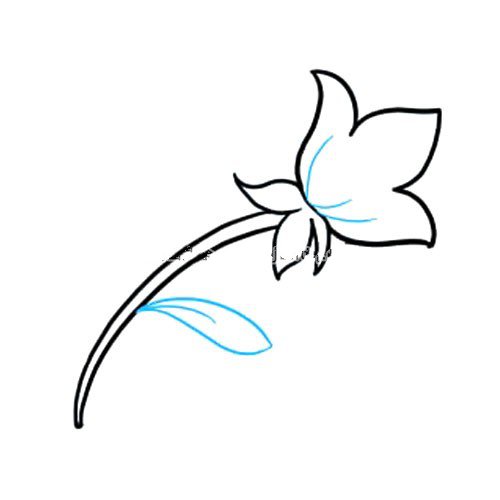 我爱你妈妈_母亲节花朵简笔画-4