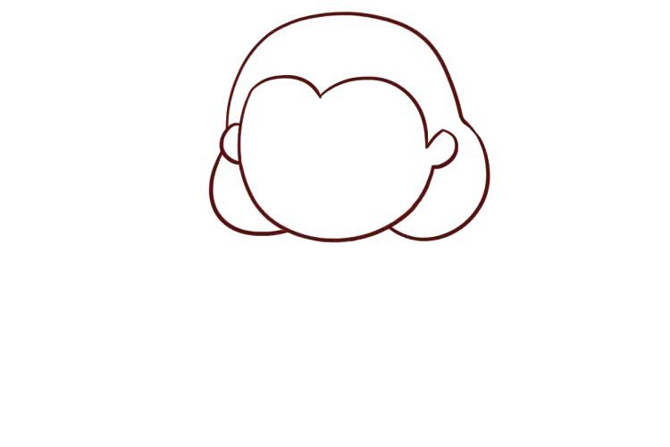 和蔼的奶奶简笔画-2