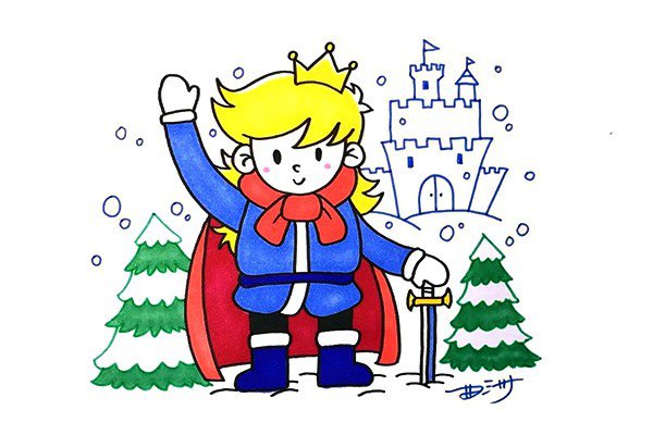 冰雪王国的王子怎么画-1