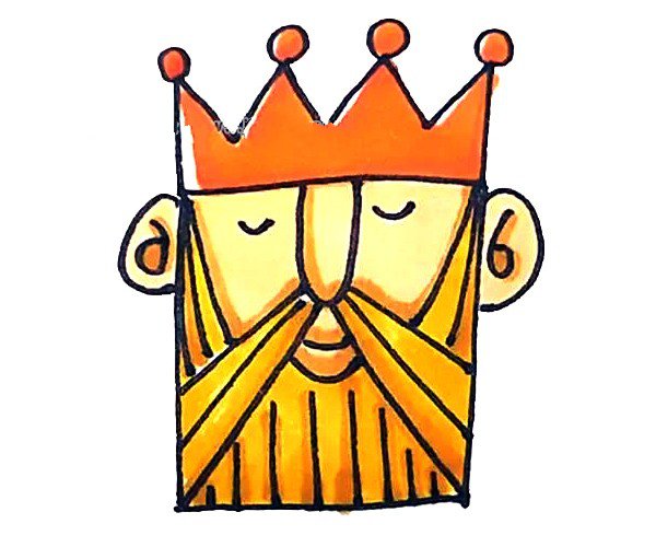 学画国王简笔画-1