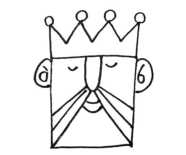 学画国王简笔画-6