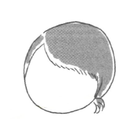 花痴的表情简笔画教程-1