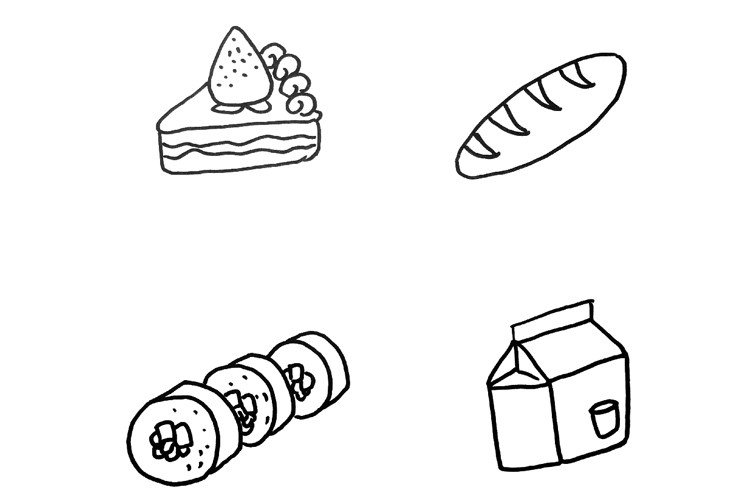 卡通食物简笔画-3