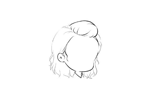 可爱的卡通赵丽颖简笔画-3