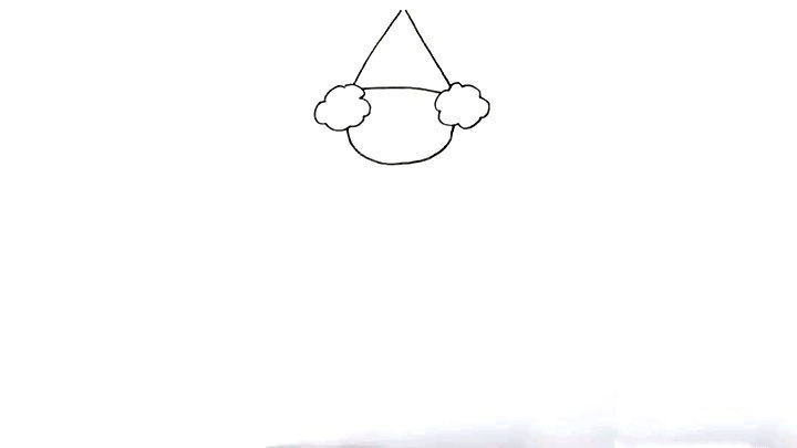 画马戏团的小丑简笔画-4