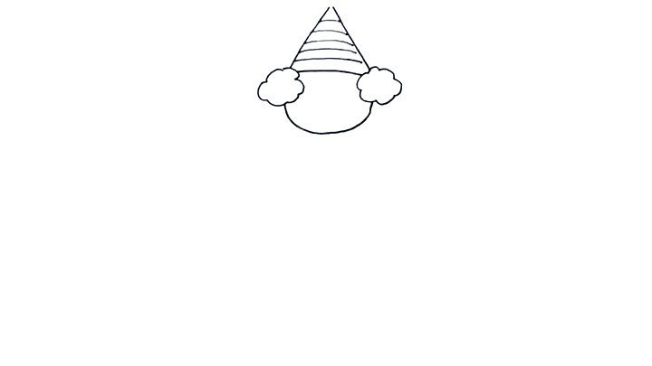 画马戏团的小丑简笔画-5