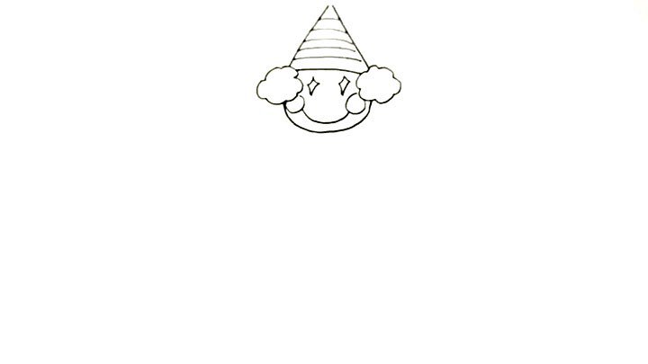 画马戏团的小丑简笔画-7