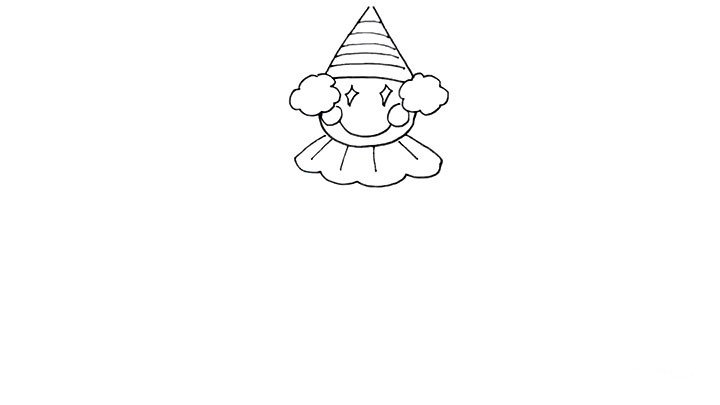 画马戏团的小丑简笔画-8