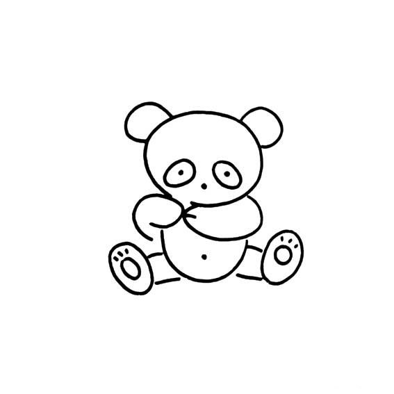 大熊猫简笔画-1