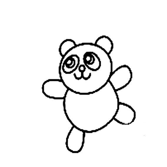 大熊猫简笔画-3