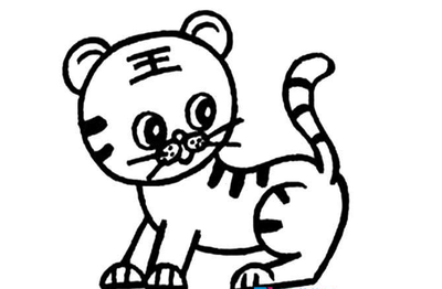 动物简笔画老虎_老虎图片简笔画-2