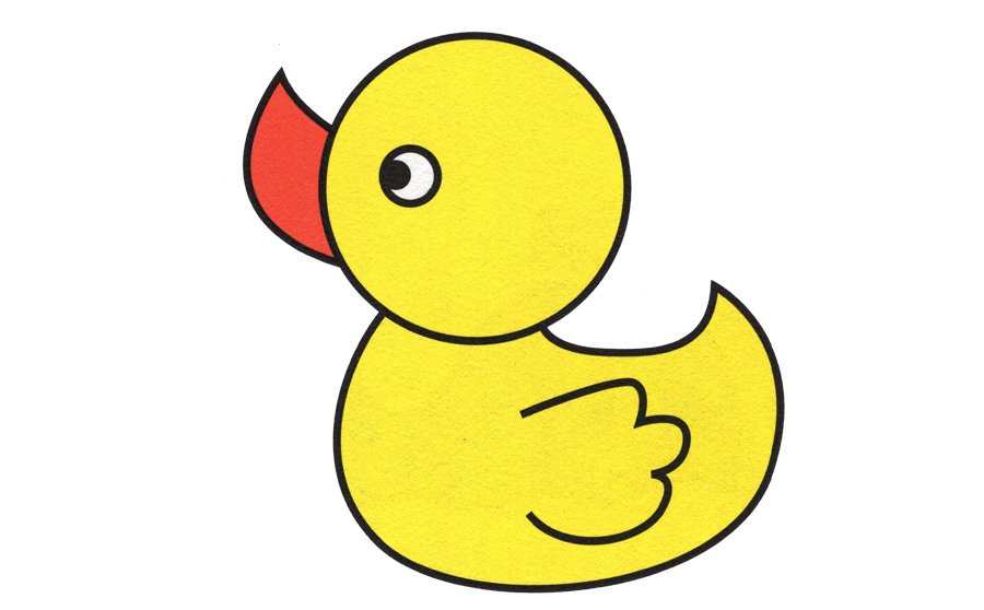 小鸭子的简笔画画法-1