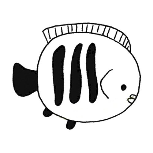 热带鱼简笔画图片大全-1