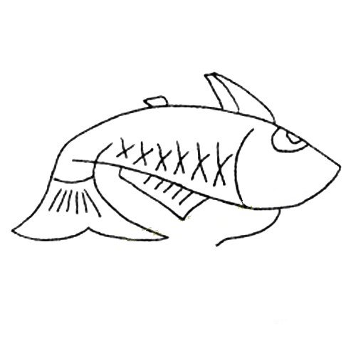 鲤鱼简笔画图片-2