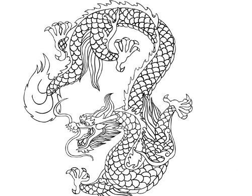 龙的简笔画_经典中国龙简笔画图片-2