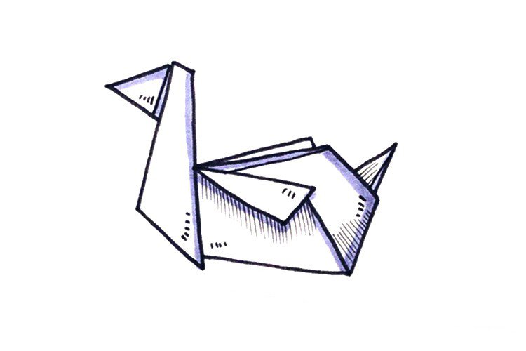 折纸风格小动物简笔画-1