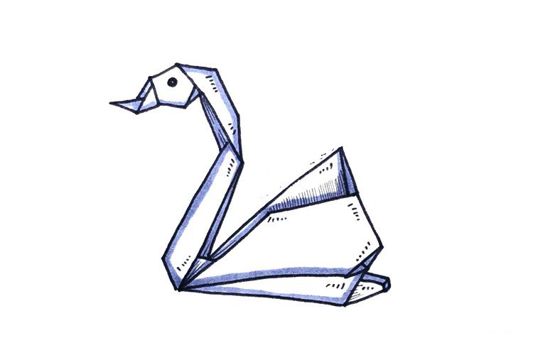 折纸风格小动物简笔画-9