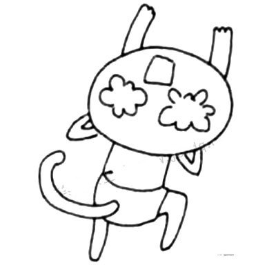 狸花猫简笔画教程-4