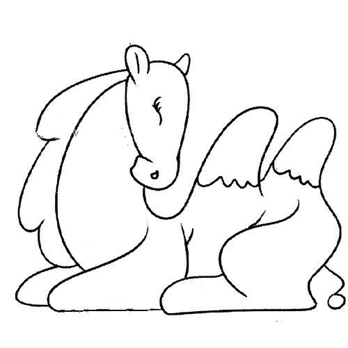 五张卡通骆驼简笔画-1