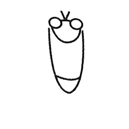 蝉的简笔画大全及画法步骤-2