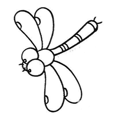 简笔画中级篇_蜻蜓-4