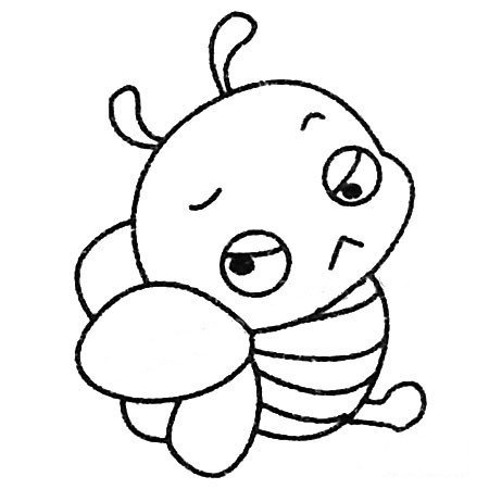 蜜蜂简笔画图片大全及画法步骤-4