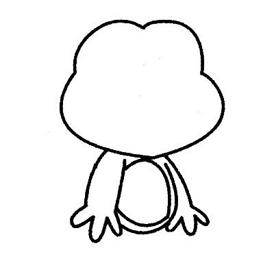 青蛙简笔画大全及画法步骤-2