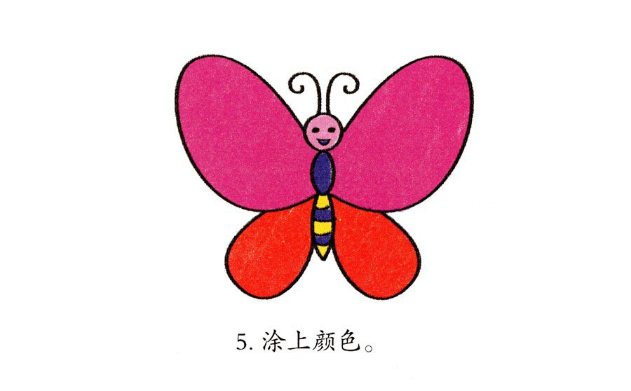 一步一步学画花蝴蝶-5