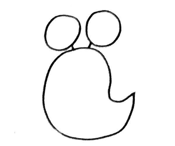 简单四步画出卡通蜗牛-2