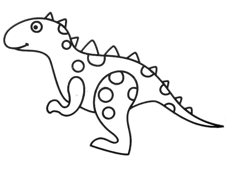 似鳄龙简笔画图片-1