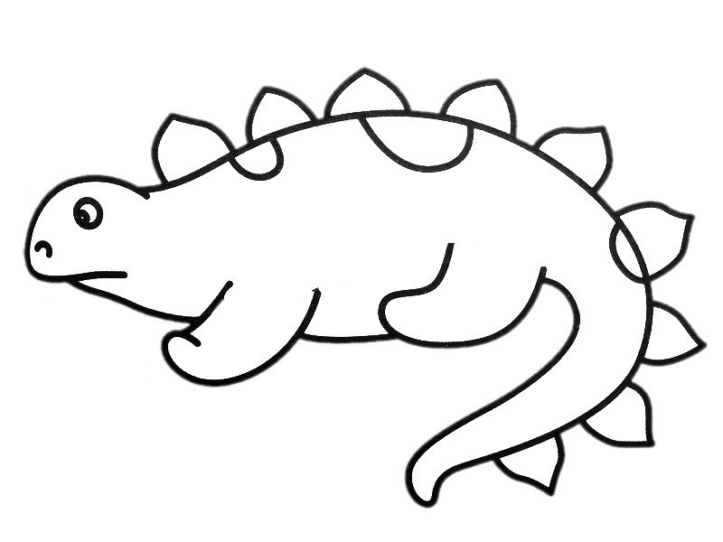 钉状龙简笔画图片-1