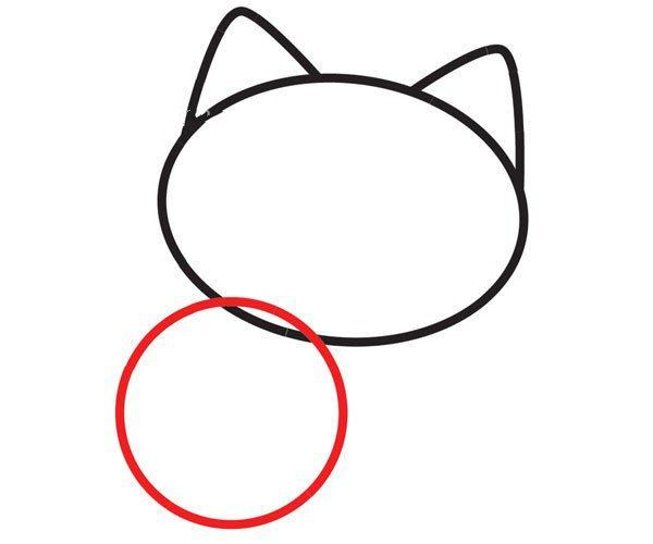 如何画一只可爱的小猫在足球上玩耍-3