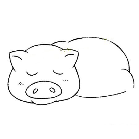 小动物的基本画法_猪的简笔画教程-2