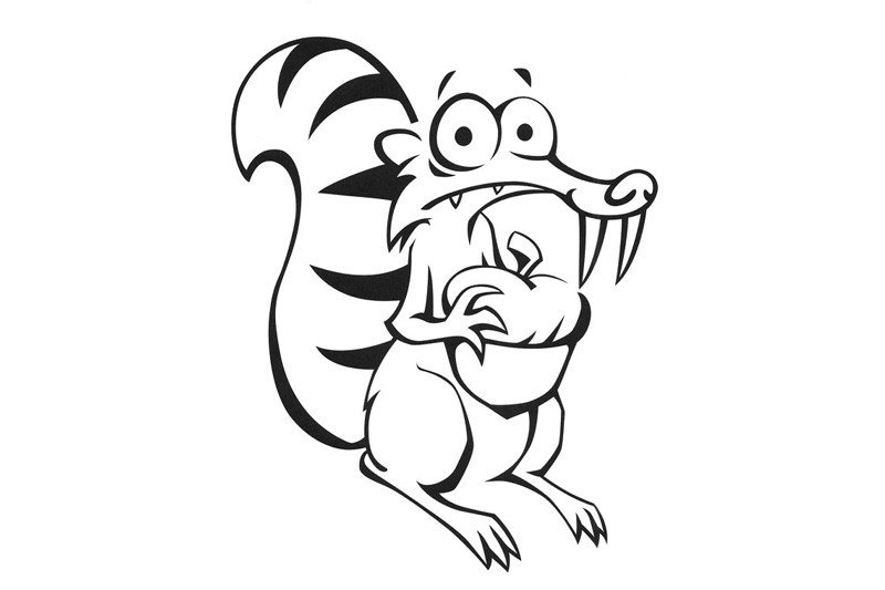 抱着松果的松鼠-1