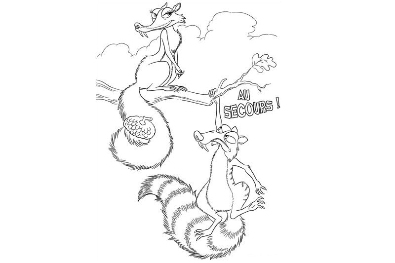 抱着松果的松鼠-2