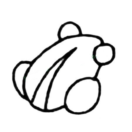 简单的Q版青蛙简笔画教程-3